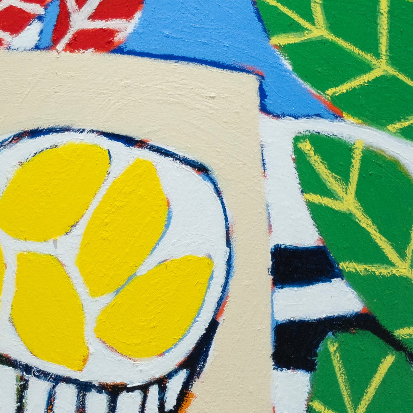 Lemon with Sea View - painting
