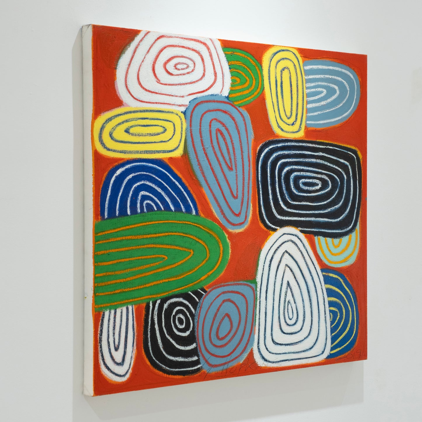 United Red Patterns - painting