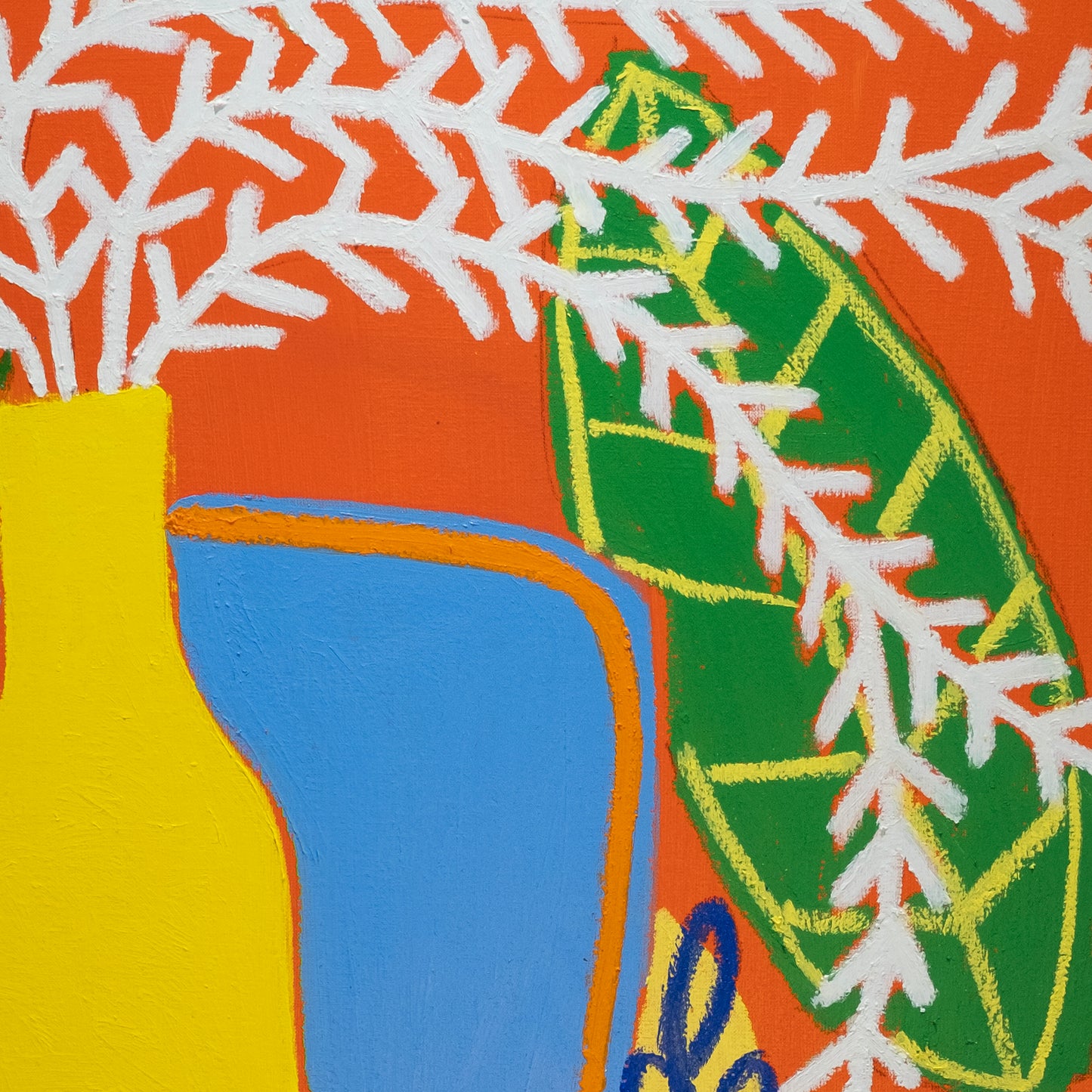 Warm Blue Table - painting