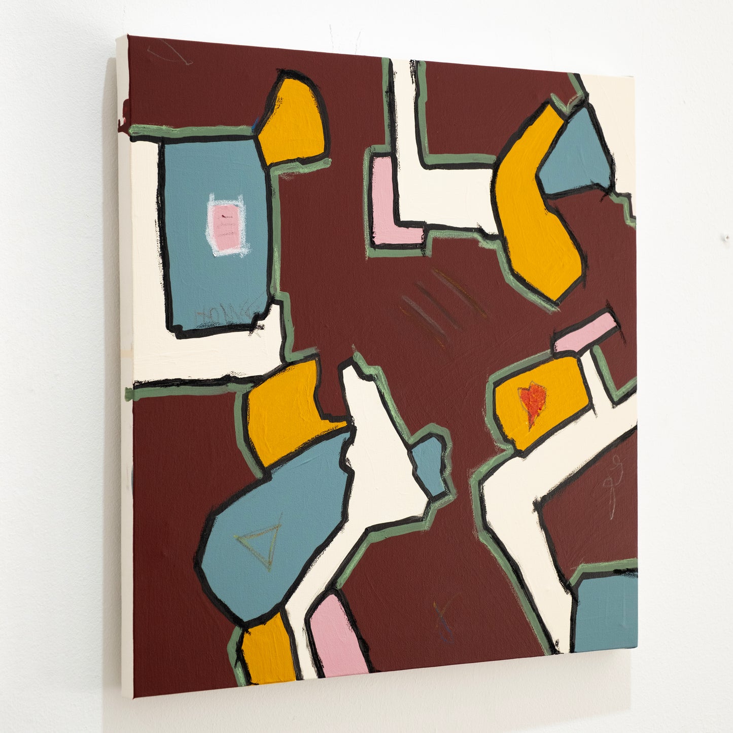 Pathways to the Heart Baby I- painting