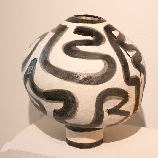 Graphic Vase- Sculpture