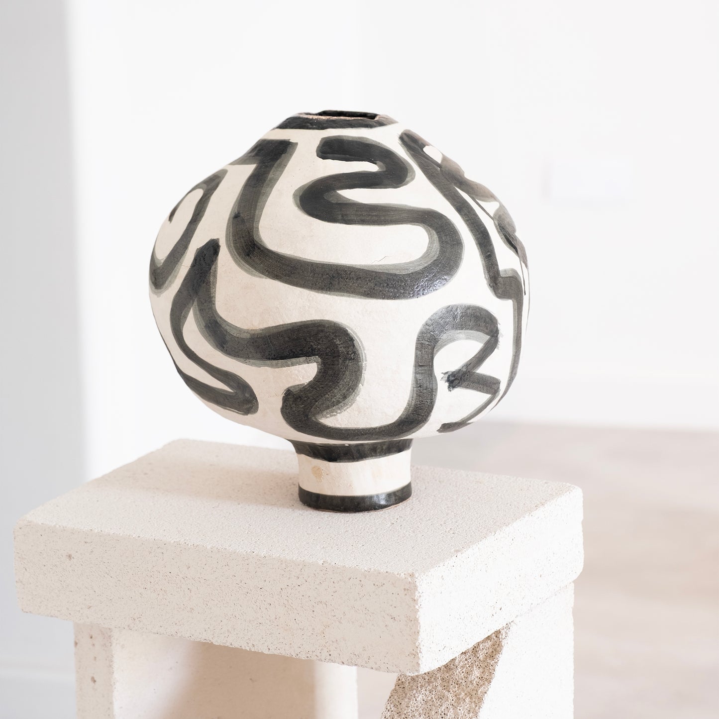 Graphic Vase- Sculpture